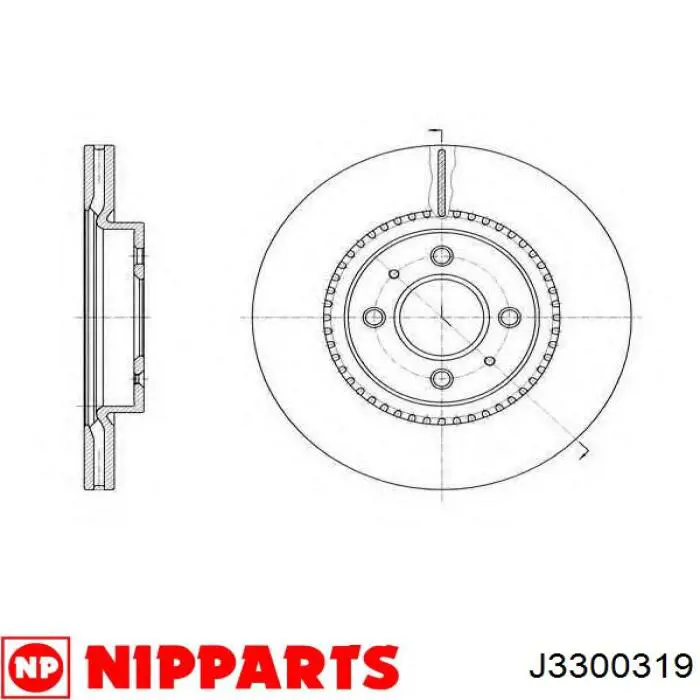 SMDX7433251 Hyundai/Kia Гальмо дискове переднє