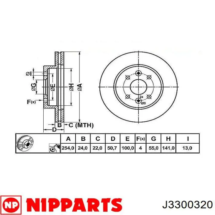 S51712FD300 Hyundai/Kia Гальмо дискове переднє