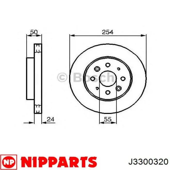 Гальмівні диски передні S51712FD300 Hyundai/Kia