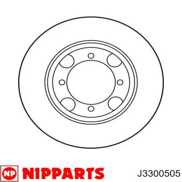J3300505 Nipparts диск гальмівний передній