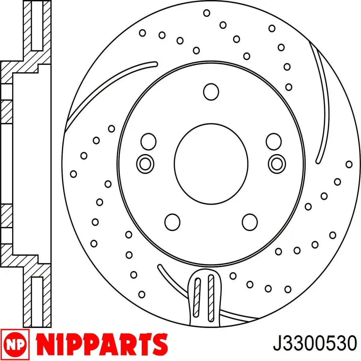 Гальмівні диски передні J3300530 Nipparts