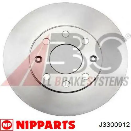 Диск переднього гальма Nipparts J3300912 ціна, від 23.79 USD
