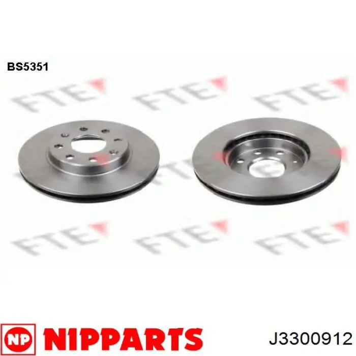 Купити J3300912 Nipparts Ротор гальмівний