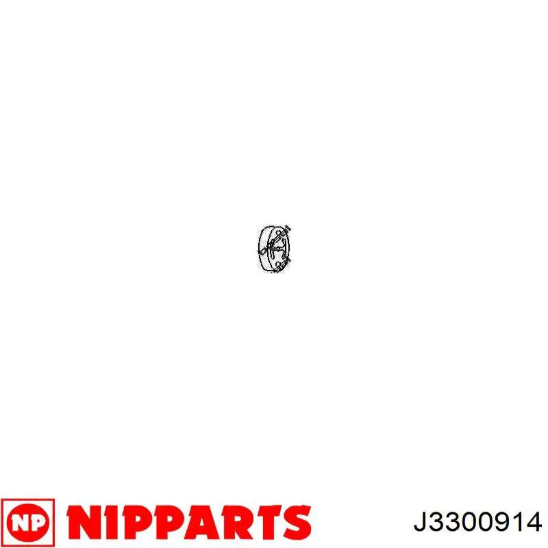 Диск гальмівний передній Nipparts J3300914
