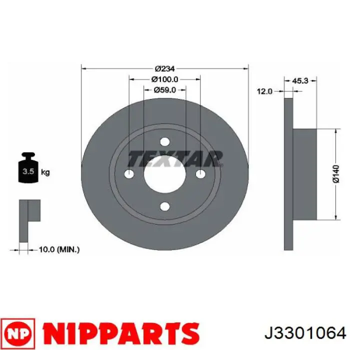 Диск переднього гальма Champion 561663CH ціна, від 22.03 USD
