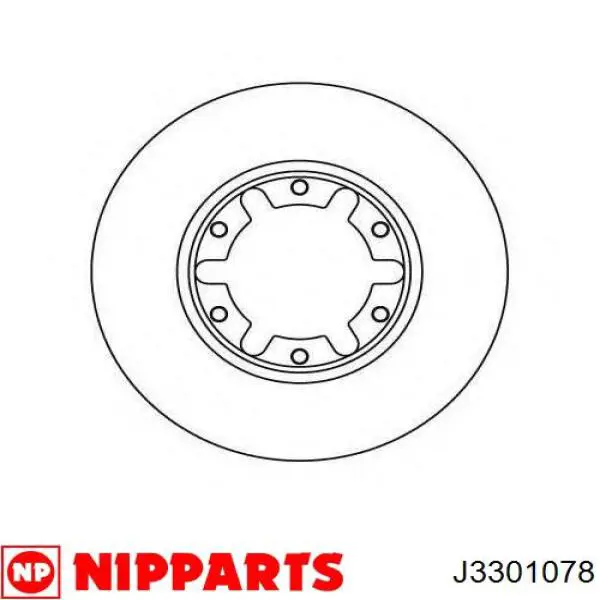 Гальмівні диски передні J3301078 Nipparts