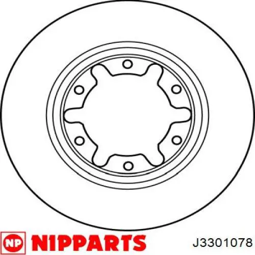 Диск переднього гальма Nipparts J3301078 ціна, від 31.74 USD