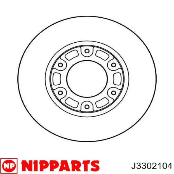 Купити J3302104 Nipparts Ротор гальмівний