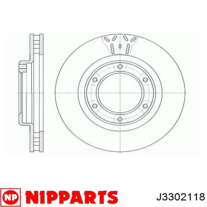 Диск гальмівний передній Japan Parts DI2005C