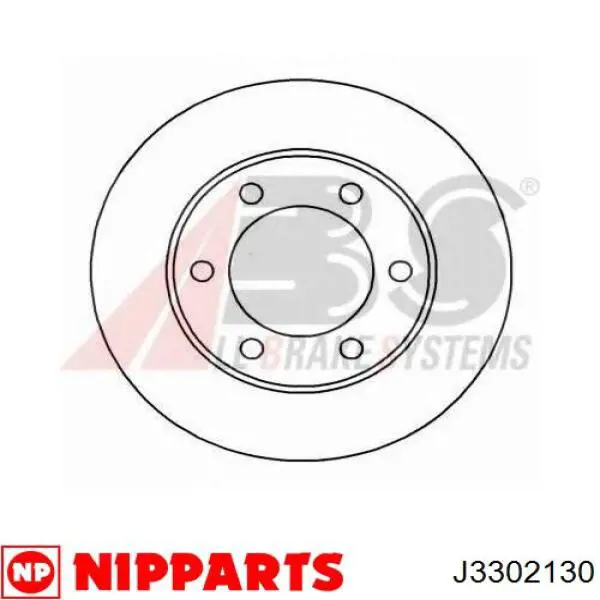 Диск гальмівний передній Nipparts J3302130
