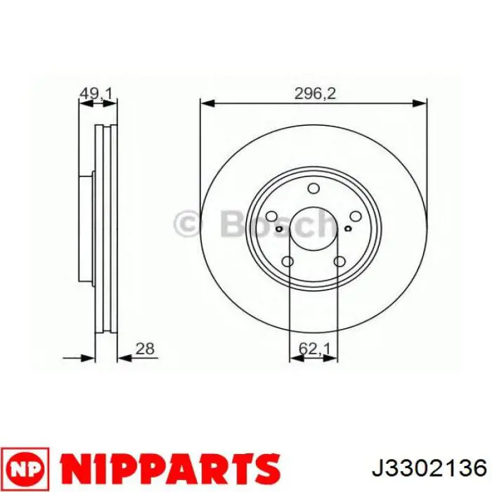 Купити 4351248050 Toyota Ротор гальмівний
