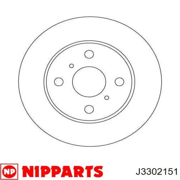 Гальмівні диски передні J3302151 Nipparts