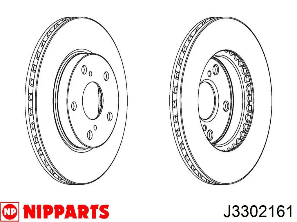Диск переднього гальма Nipparts J3302161 ціна, від 44.28 USD