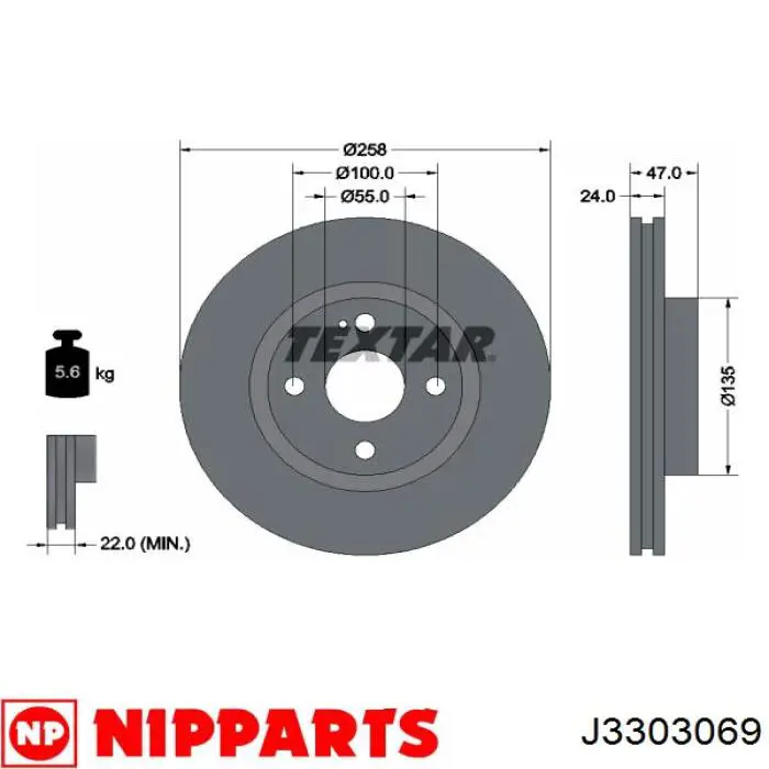Диск переднього гальма Hart 214214 ціна, від 36.11 USD