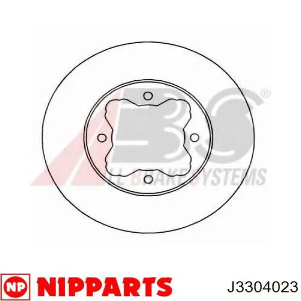 Гальмівні диски передні J3304023 Nipparts