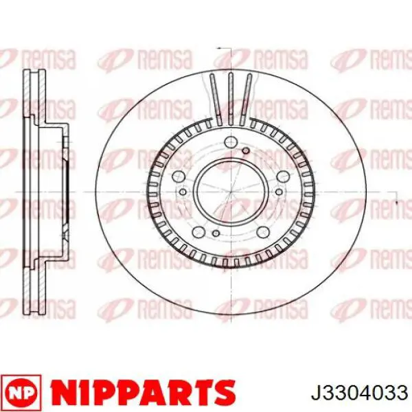 Диск переднього гальма Nipparts J3304033 ціна, від 35.40 USD