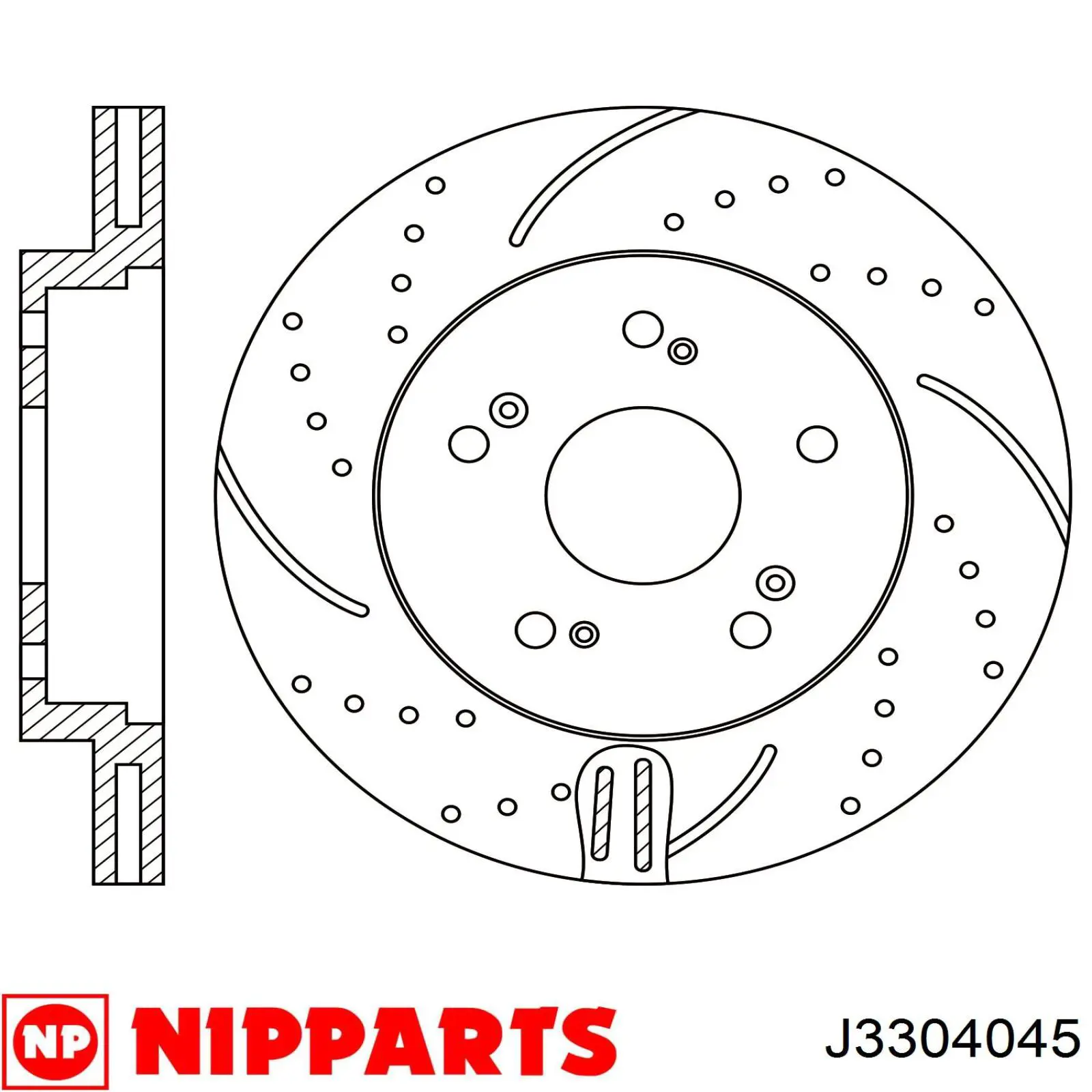 Купити J3304045 Nipparts Ротор гальмівний