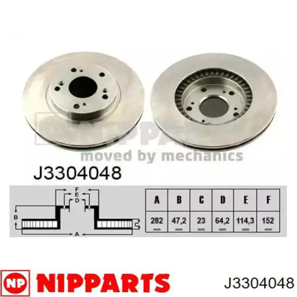 Купити J3304048 Nipparts Ротор гальмівний