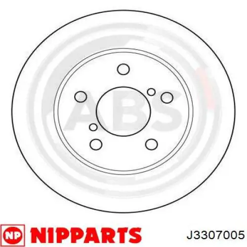 J3307005 Nipparts диск гальмівний передній