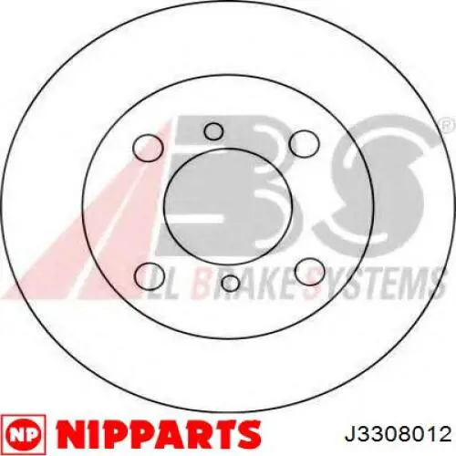 Купити J3308012 Nipparts Ротор гальмівний