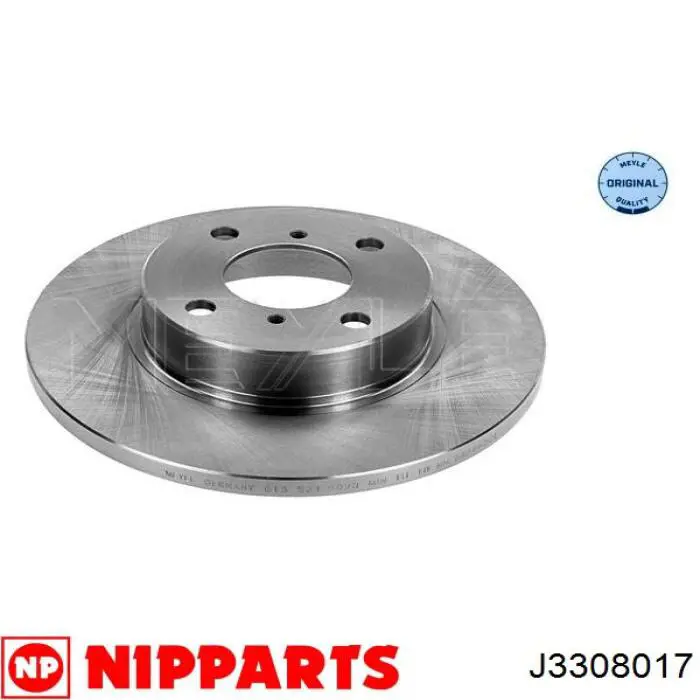 J3308017 Nipparts диск гальмівний передній