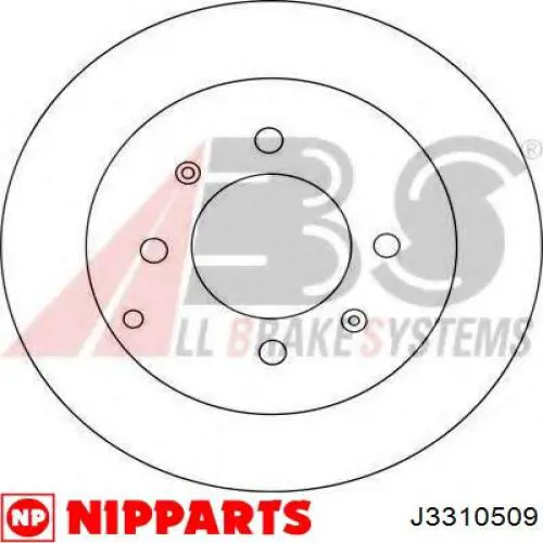 Задні дискові гальма Nipparts J3310509 ціна, від 26.56 USD