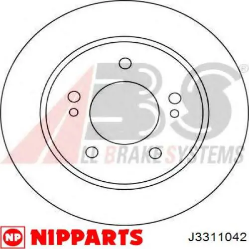 Гальмівні диски J3311042 Nipparts
