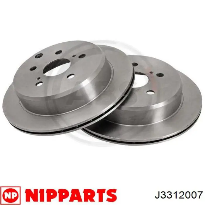 Задні дискові гальма Nipparts J3312007 ціна, від 32.82 USD