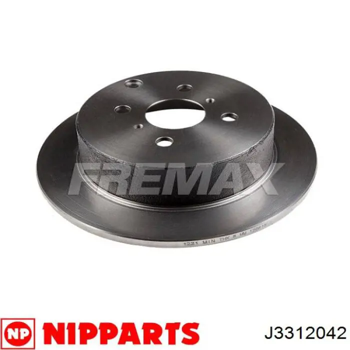 Задні дискові гальма Nipparts J3312042 ціна, від 26.57 USD