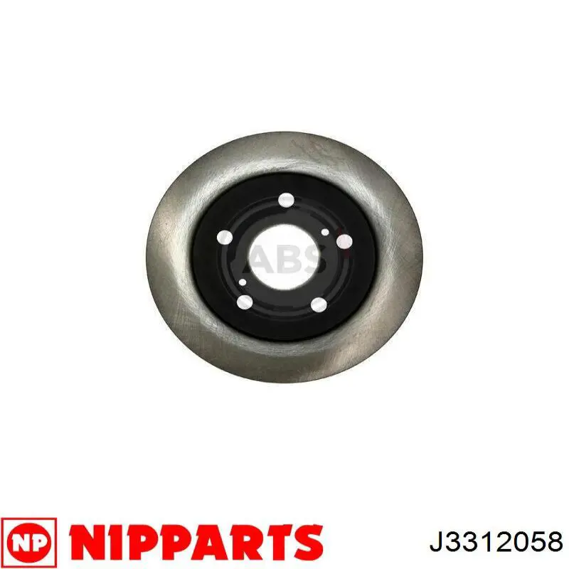 Купити J3312058 Nipparts Диск заднього гальма