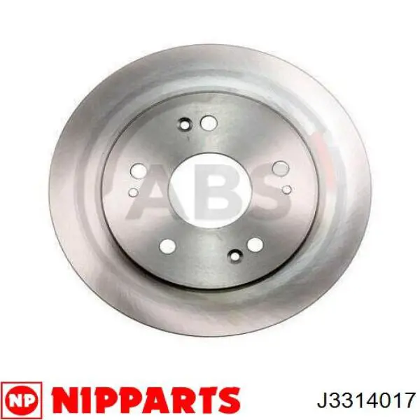 J3314017 Nipparts диск гальмівний задній