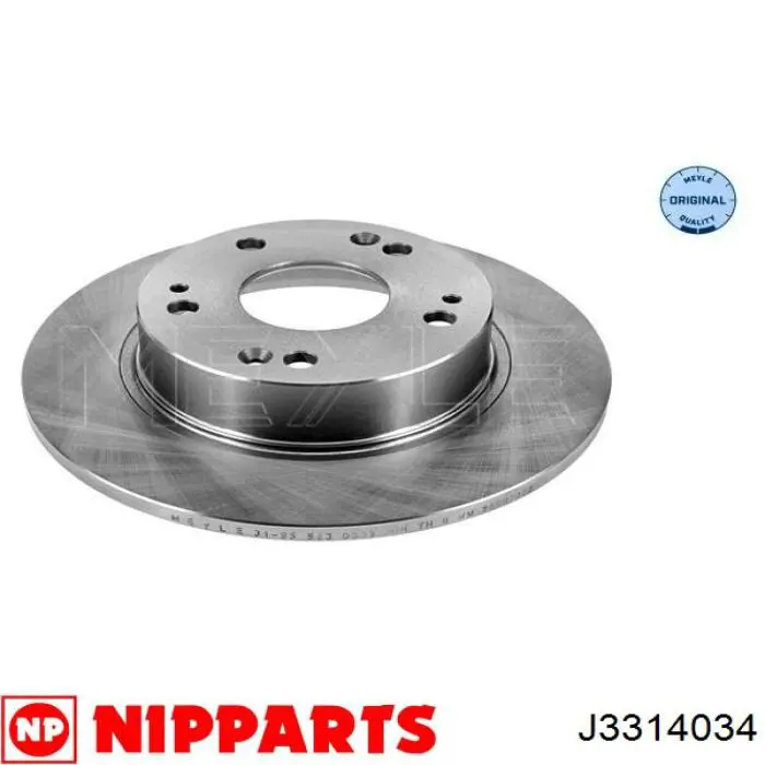 Купити J3314034 Nipparts Диск заднього гальма