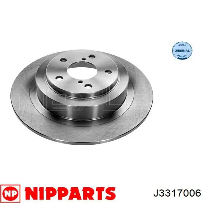 J3317006 Nipparts диск гальмівний задній