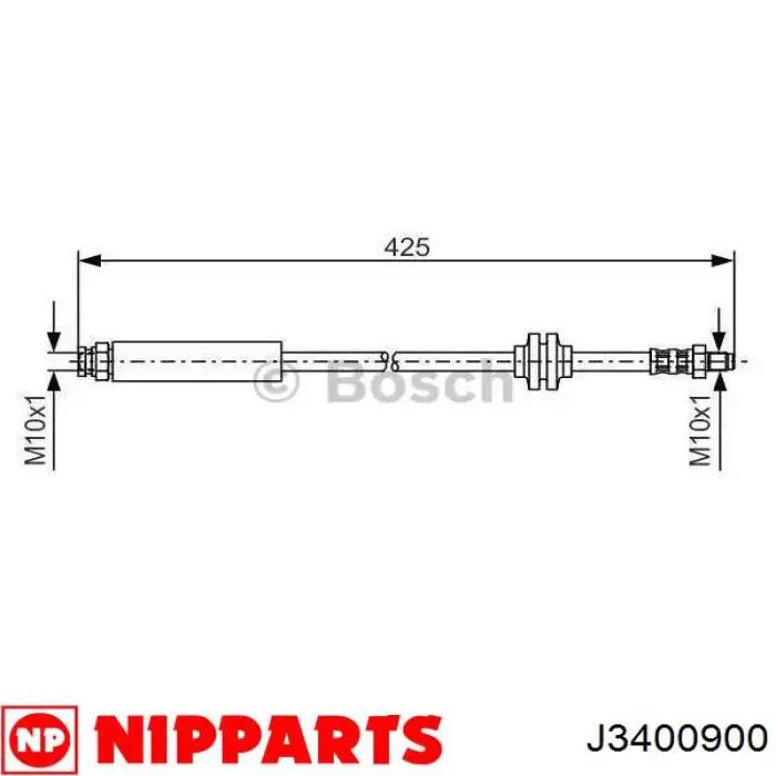 Барабан гальмівний задній J3400900 Nipparts