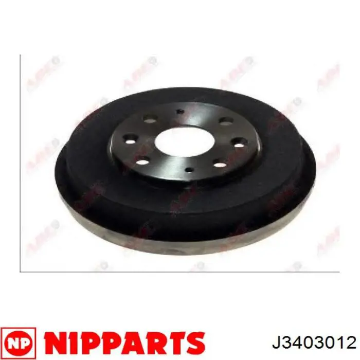J3403012 Nipparts Барабан гальмівний задній