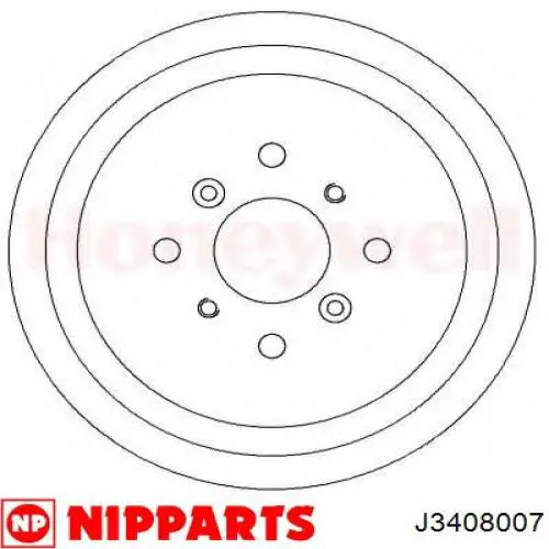 Барабан гальмівний задній Nipparts J3408007 ціна, від 24.69 USD