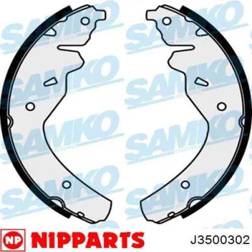 Колодки гальмові задні, барабанні PLB008 Parts-Mall