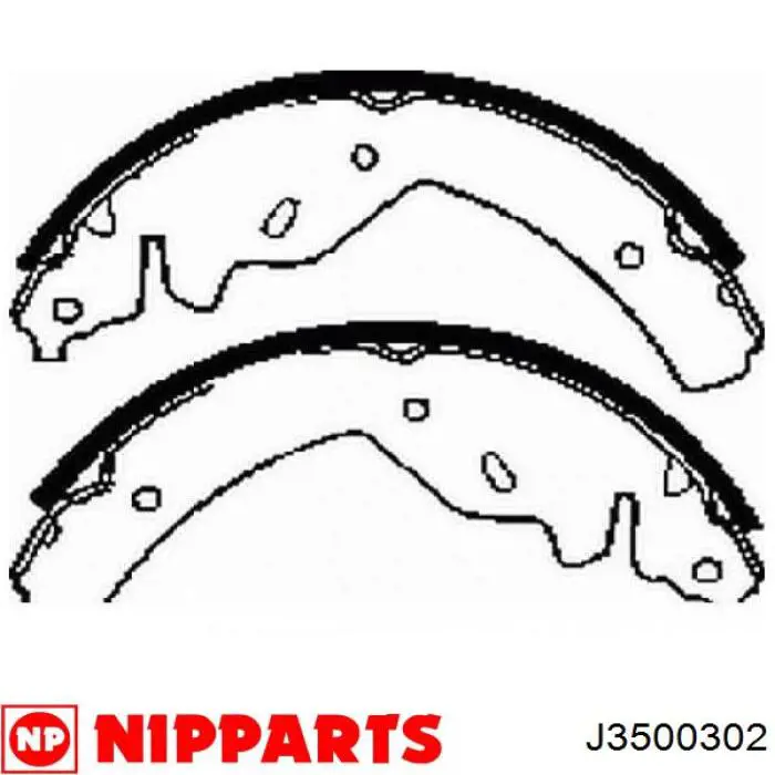 Купити PLB008 Parts-Mall Колодки гальмові задні, барабанні