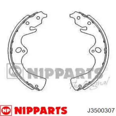 J3500307 Nipparts Колодки гальмівні задні, барабанні