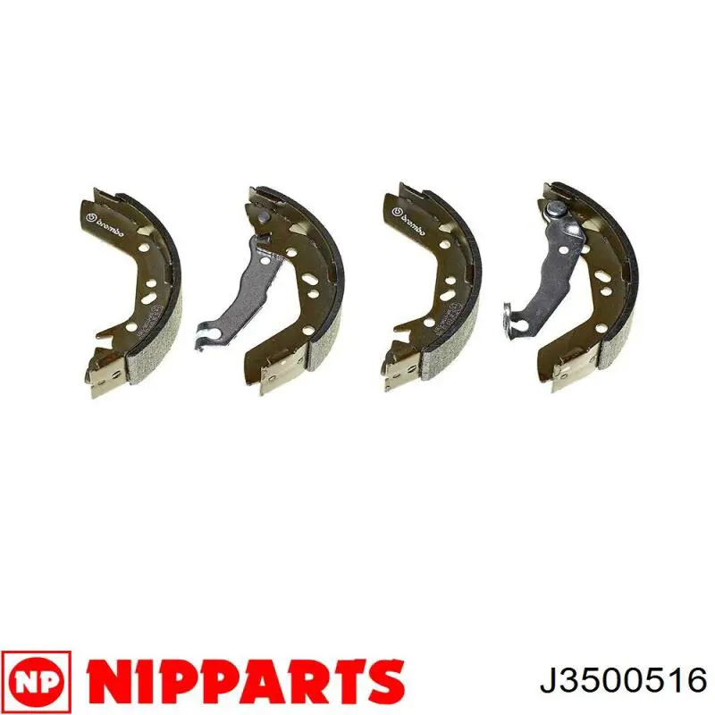 Колодки гальмові задні, барабанні J3500516 Nipparts