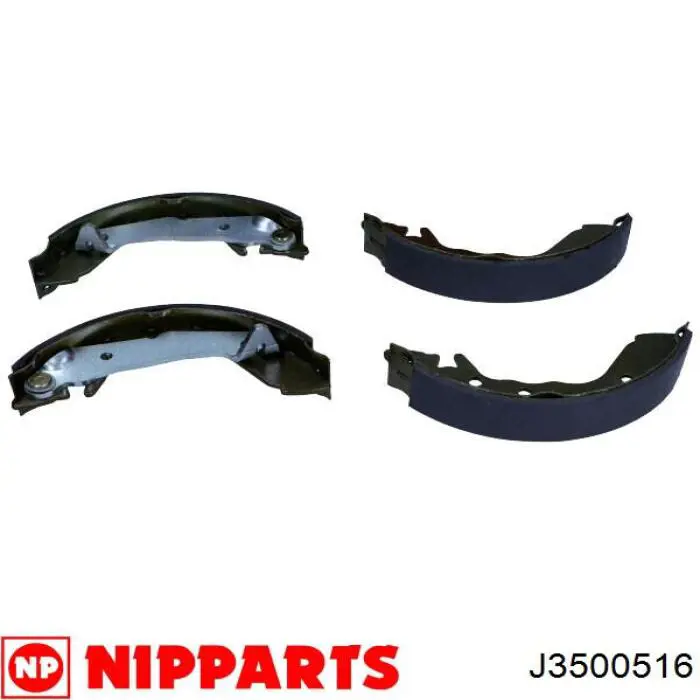 J3500516 Nipparts Колодки гальмівні задні, барабанні