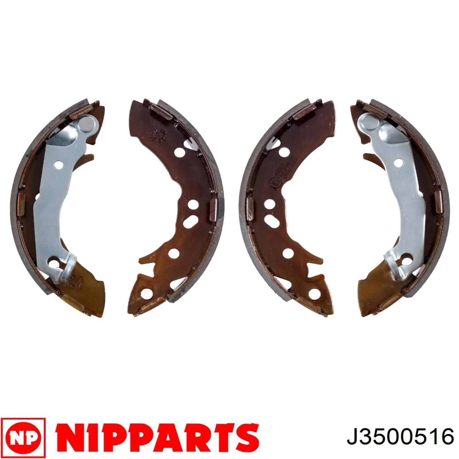 Колодки гальмові задні, барабанні Nipparts J3500516 ціна, від 13.68 USD