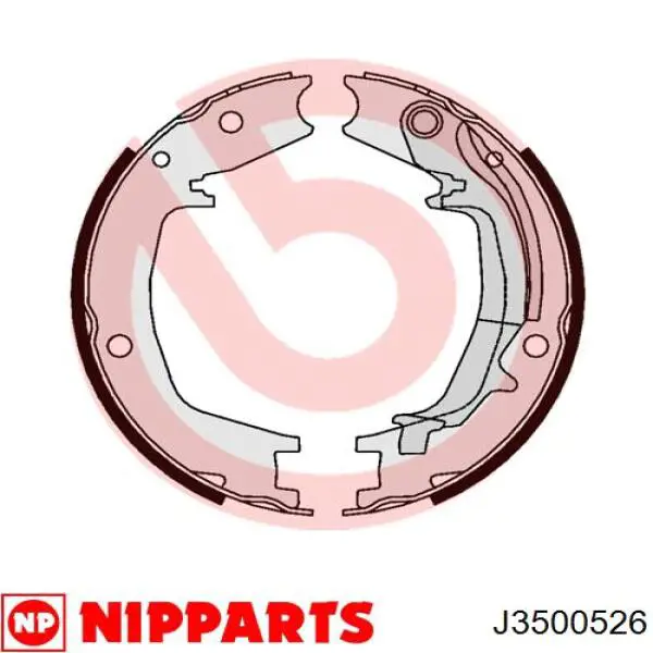 Колодки ручника / стоянкового гальма Nipparts J3500526 ціна, від 29.16 USD
