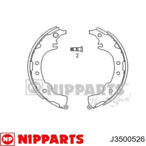 Купити J3500526 Nipparts Гальмівні колодки гальма стоянки