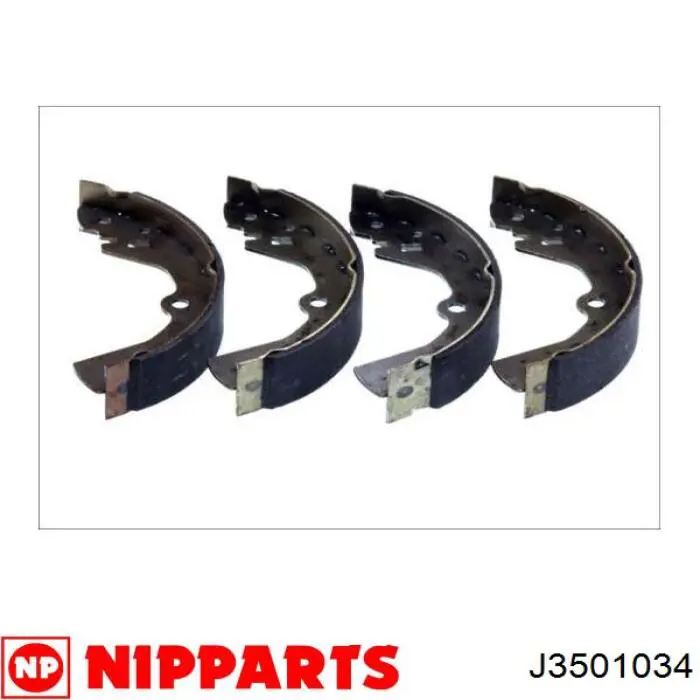 Колодки гальмові задні, барабанні Nipparts J3501034 ціна, від 16.60 USD