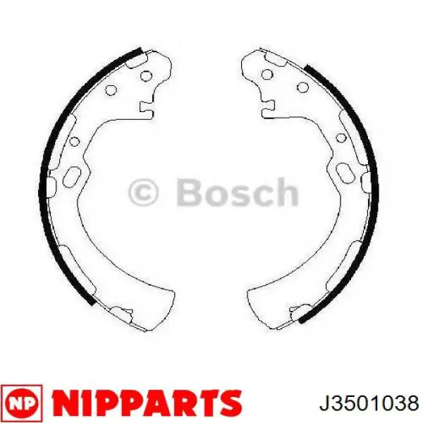 Колодки гальмові задні, барабанні Nissan/Infiniti D40602S425 ціна, від 30.86 USD