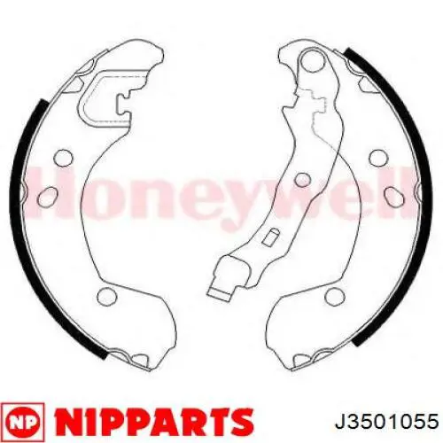 Купити J3501055 Nipparts Колодки гальмові задні, барабанні