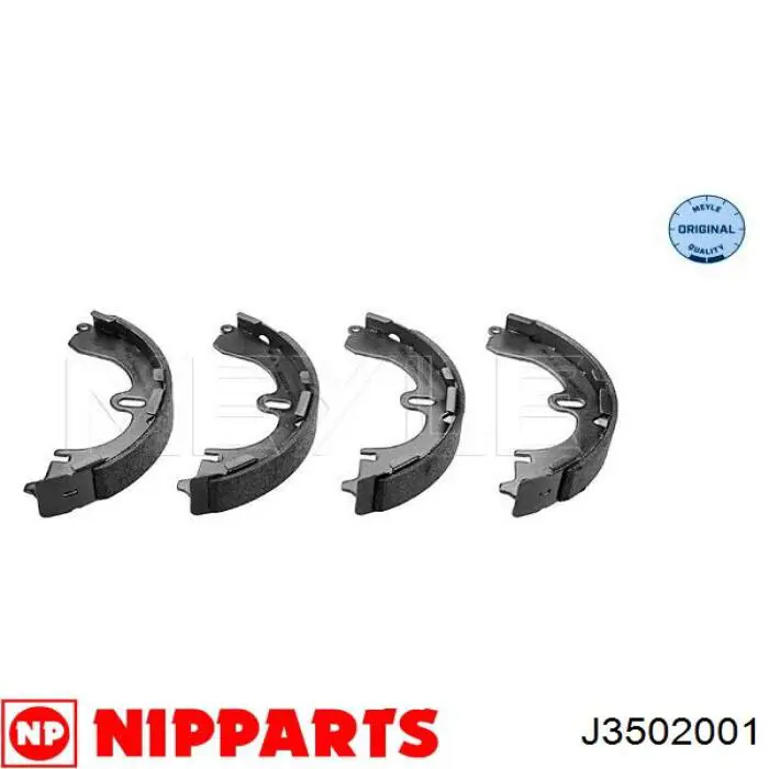 Купити J3502001 Nipparts Колодки гальмові задні, барабанні