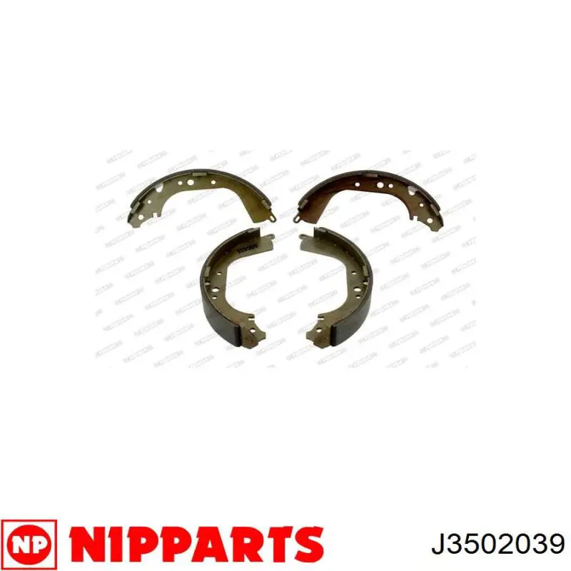 Колодки гальмові задні, барабанні Nipparts J3502039 ціна, від 36.12 USD