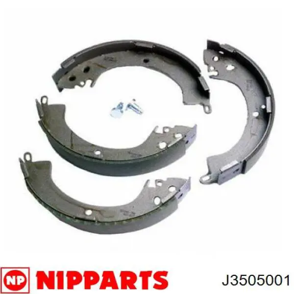 Купити J3505001 Nipparts Колодки гальмові задні, барабанні